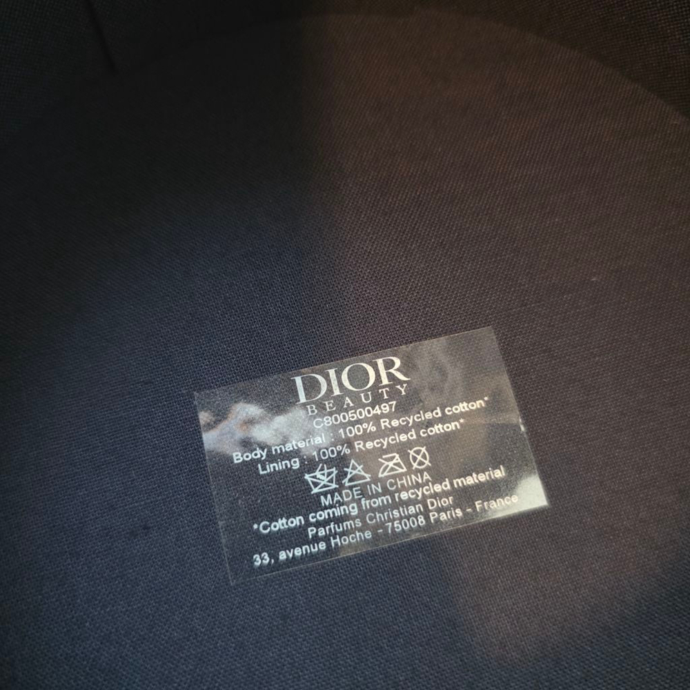 Women's Dior Navy Round Cosmetic Bag - Picture 8 of 8